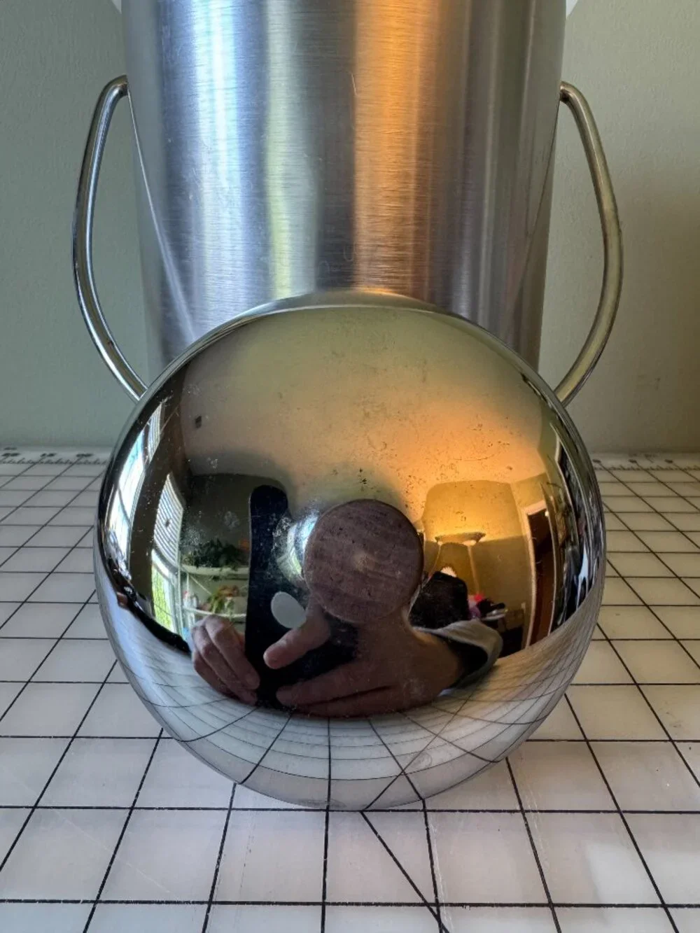 Vintage Kromex Aluminum Ice Bucket MCM Retro Barware Made in USA
